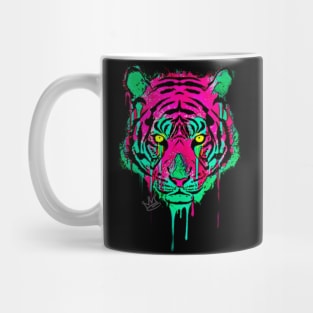 Eyes of the Tiger Dripping Graffiti Mug